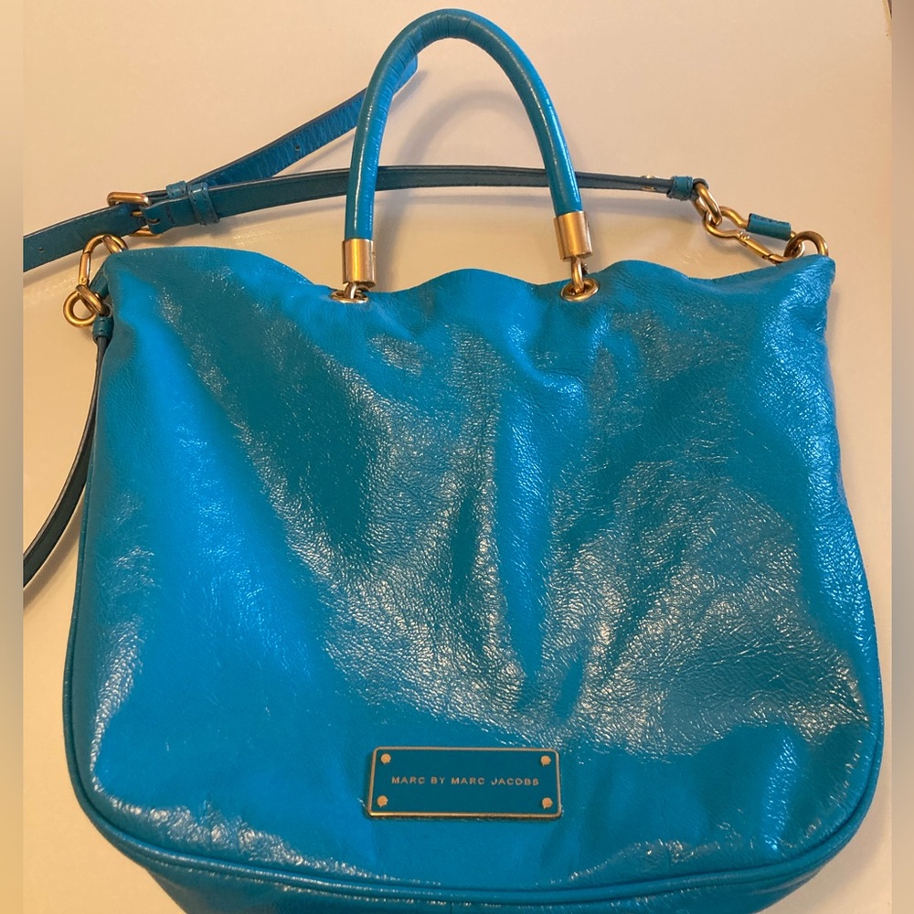 Marc by Marc Jacobs Blue Leather crossbody handle bag